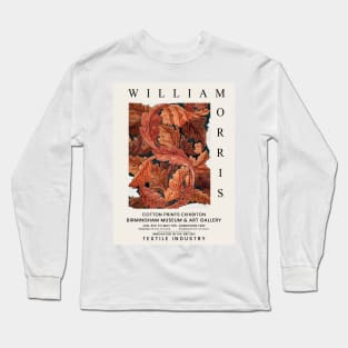 William Morris Exhibition Design, William Morris Acanthus Floral Pattern 1879-1881 Long Sleeve T-Shirt